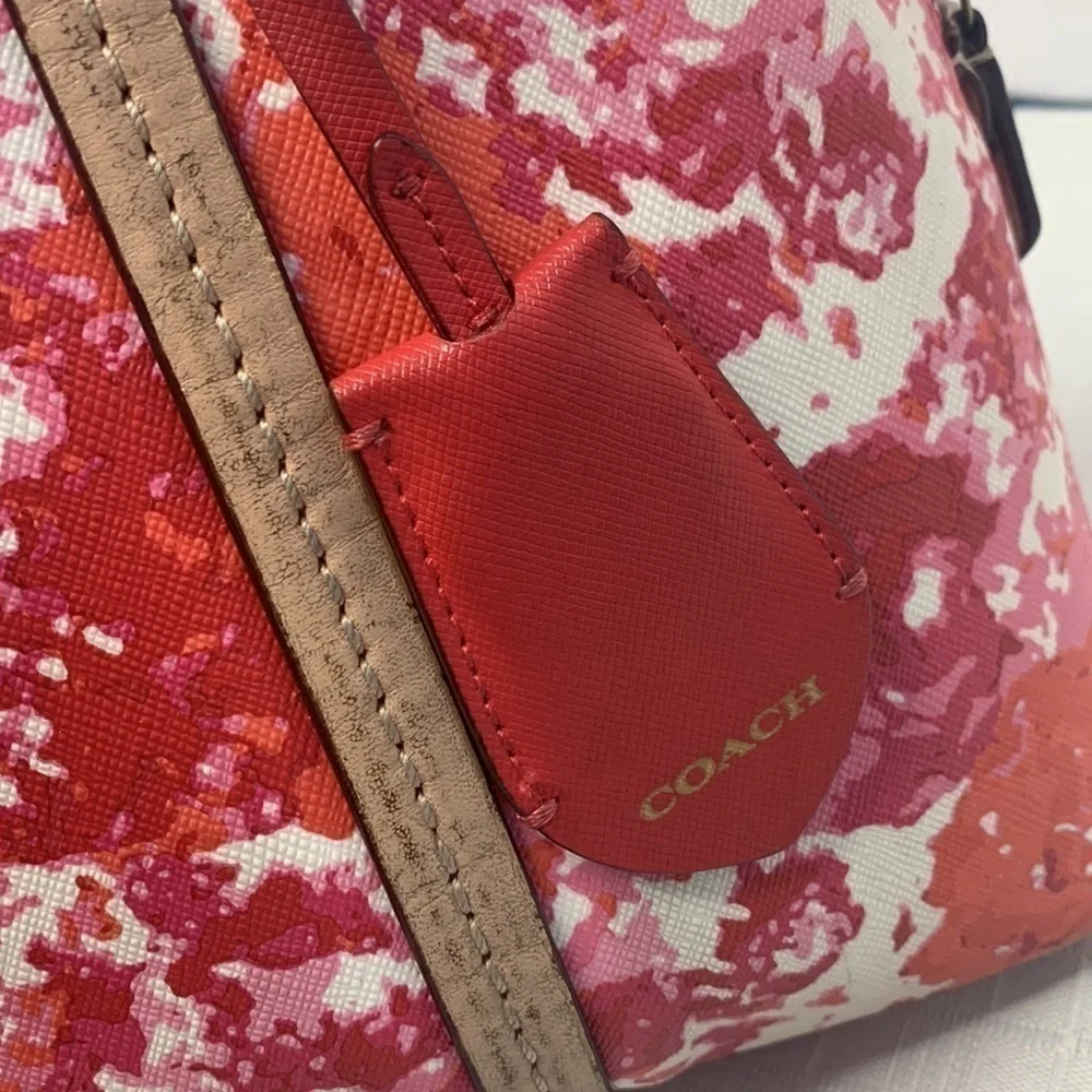 Coach Cora Rare F31341 Peyton Floral Domed Satchel